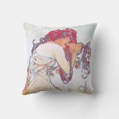 夏（四季）アルフォンスミュシャ クッション (裏面)