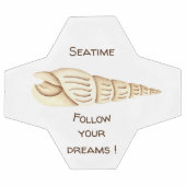 夏 夢を追え シェル ロマンチック かわいい サッカーボール (フラット)