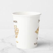 夏 夢を追え シェル ロマンチック かわいい ペーパー 紙コップ (右)