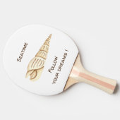 夏 夢を追おう シェル ロマンチック かわいい 卓球ラケット (横)