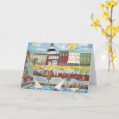 夏(挨拶状)のアナポリス カード (黄色い花)