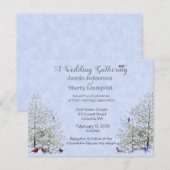 夏/春の結婚式 - 自然をテーマに 招待状 (正面/裏面)