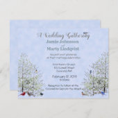 夏/春の結婚式-自然テーマ: 招待状 (正面/裏面)