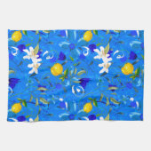 夏，柑橘類，シチリアスタイル，レモン果実 キッチンタオル (横)