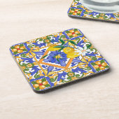 夏，柑橘類，シチリア地中海の,スタイル，レモン，m コースター (左側)