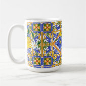 夏，柑橘類，シチリア地中海の,スタイル，レモン，m コーヒーマグカップ (左)