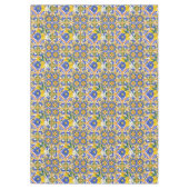 夏，柑橘類，シチリア地中海の,スタイル，レモン，m テーブルクロス (正面)