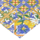 夏，柑橘類，シチリア地中海の,スタイル，レモン，m テーブルクロス (アングル)