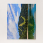 夏-水反射のHirschenkogel ジグソーパズル (縦)