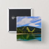 夏-水反射のHirschenkogel 缶バッジ (正面&裏面)