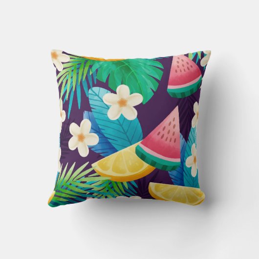 夏、熱帯 クッション (裏面)