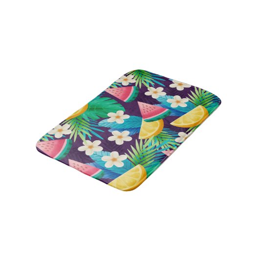 夏、熱帯 バスマット (アングル)