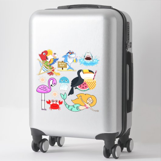 夏/熱帯/休暇 シール (スーツケース)