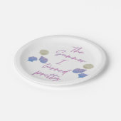 夏、私はパーティー用品かわいらしを作った ペーパープレート (アングル)