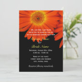 夏、秋デイジー花結婚式招待状 招待状 (スタンド正面)