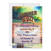 夏BBQグリルと肌寒さ