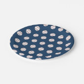 夏BBQピクニックベースボールパーティー紙プレート ペーパープレート (アングル)