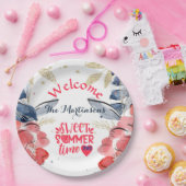 夏BBQピクニッパーソナライズされたク ペーパープレート (パーティー)