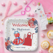 夏BBQピクニッパーソナライズされたク ペーパープレート (パーティー)