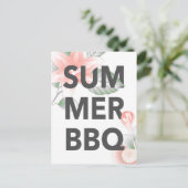 夏BBQヴィンテージフローラ ポストカード (スタンド正面)