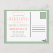 夏BBQヴィンテージフローラ ポストカード (裏面)