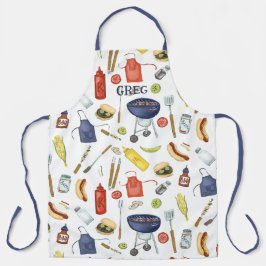 夏BBQ父の日グリルアウトギフトパパ エプロン