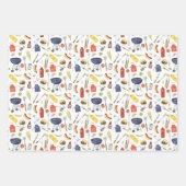 夏BBQ父の日バックヤードバーベキューグリル ラッピングペーパーシート (正面2)