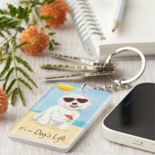 夏Westie キーホルダー (正面右)