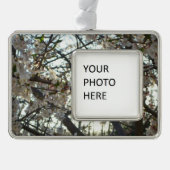 夕べさくらんぼフラムスII春サンセット シルバープレートフレームオーナメント (正面)