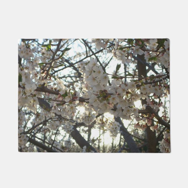 夕べさくらんぼフラムスII春サンセット ドアマット (正面)