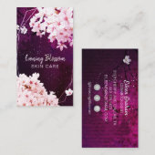夕べさくらんぼブロッサムプロフェッショナル気にスキン 名刺 (正面/裏面)