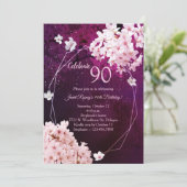 夕べさくらんぼブロッサム90誕生日 招待状 (スタンド正面)