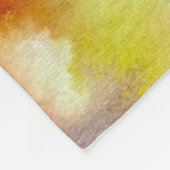 "夕べとまり木"のハチドリのプリント フリースブランケット (角)