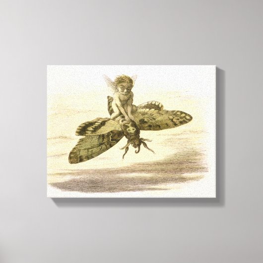 夕べに乗るイラストレーション「In Fairyland: キャンバスプリント (正面)