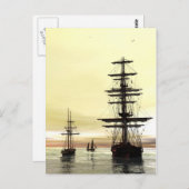 '夕べのいかり' ポストカード (正面/裏面)