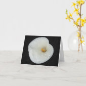 夕べのシャワーNoteCardの後のCallaLily カード (黄色い花)