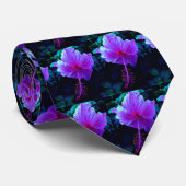 夕べのハイビスカス ネクタイ (ロール)