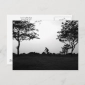 夕べのバイクの乗車 ポストカード (正面/裏面)