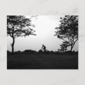 夕べのバイクの乗車 ポストカード (正面)