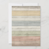 夕べのホタルの結婚式のデザイン 招待状 (裏面)