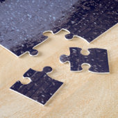 夕べの冬の雪の市公園 ジグソーパズル (側面)