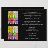 夕べの出来事の招待状(大きい長方形) 招待状 (正面/裏面)