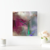 夕べの壁の時計啓示 スクエア壁時計 (ホーム)