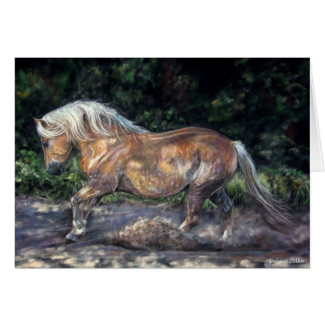 夕べの微風の芸術カード (正面横)