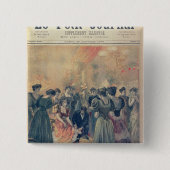 夕べの披露宴のワクチン接種 缶バッジ (正面)