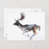 夕べの木びき台 ポストカード (正面/裏面)