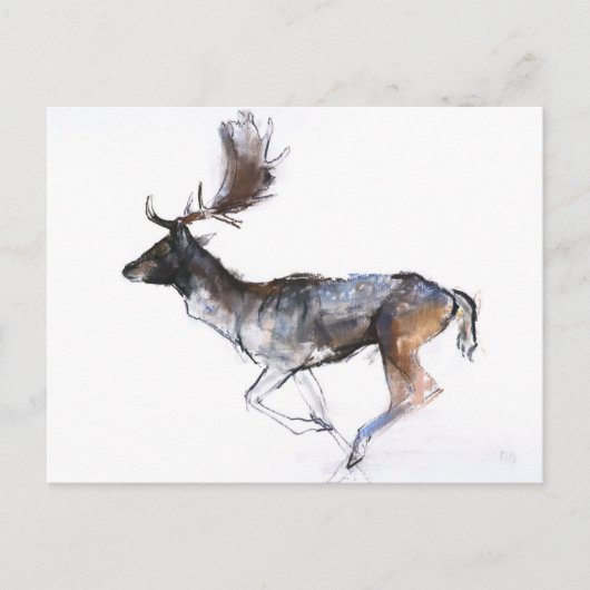 夕べの木びき台 ポストカード (正面)