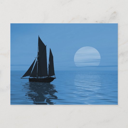夕べの海 ポストカード (正面)