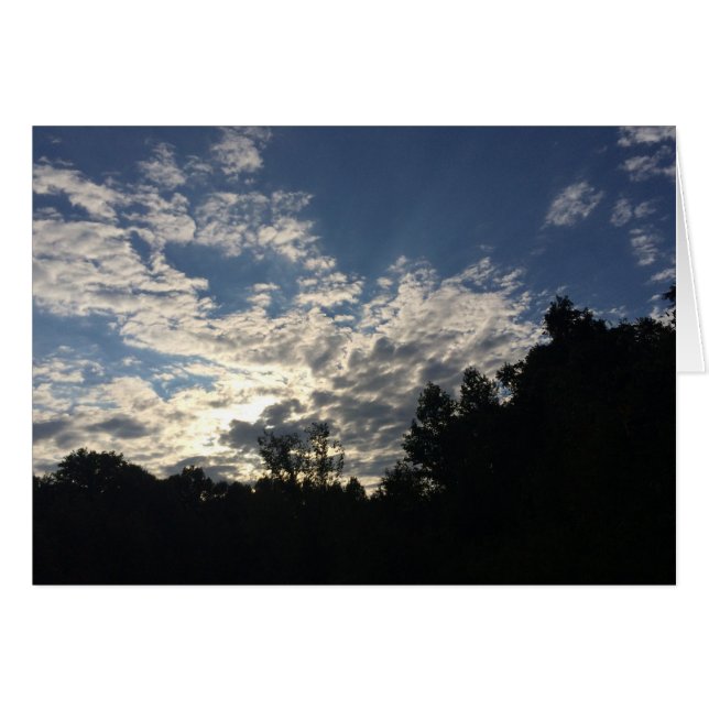 夕べの滝、カード (正面横)
