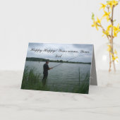 夕べの漁師 カード (黄色い花)